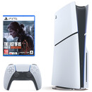 Konsola Sony PlayStation 5 Slim 1TB biało-czarny + The Last of Us Part II Remastered