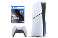 Konsola Sony PlayStation 5 Slim 1TB biało-czarny + The Last of Us Part II Remastered