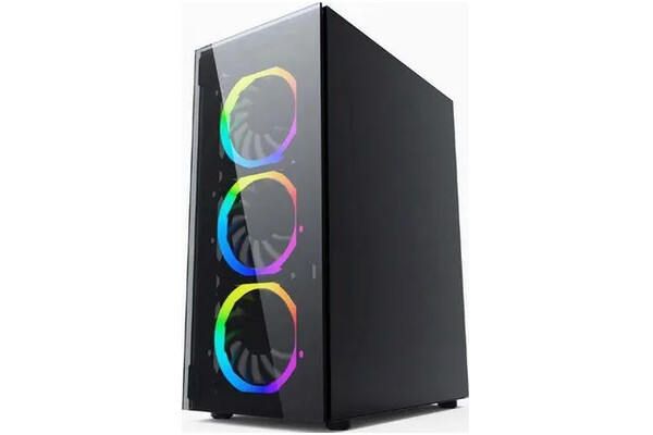 Obudowa PC Gembird CCCFC1500RGB Fornax 1500 Midi Tower Czarno-przezroczysty