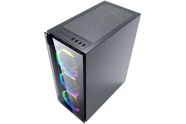 Obudowa PC Gembird CCCFC1500RGB Fornax 1500 Midi Tower Czarno-przezroczysty