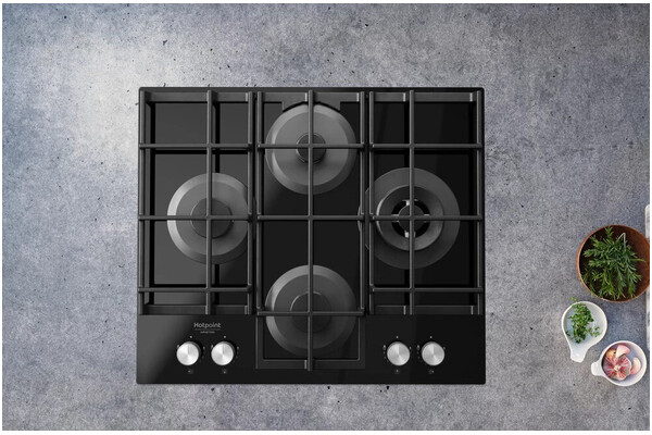 Płyta gazowa z palnikami Hotpoint HAGS62FBK