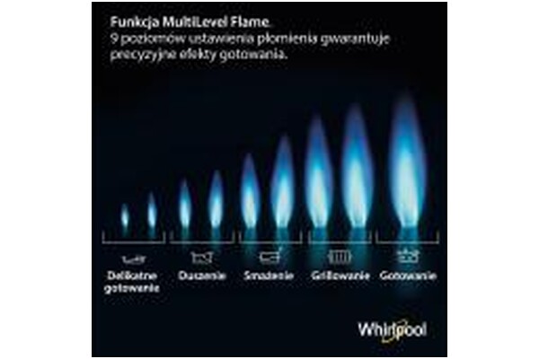 Płyta gazowa z palnikami Whirlpool TGML660NB