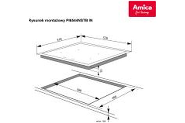 Płyta indukcyjna AMICA PID6544NSTB