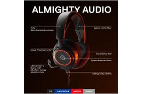 Słuchawki SteelSeries Arctis Nova 3 Nauszne Przewodowe