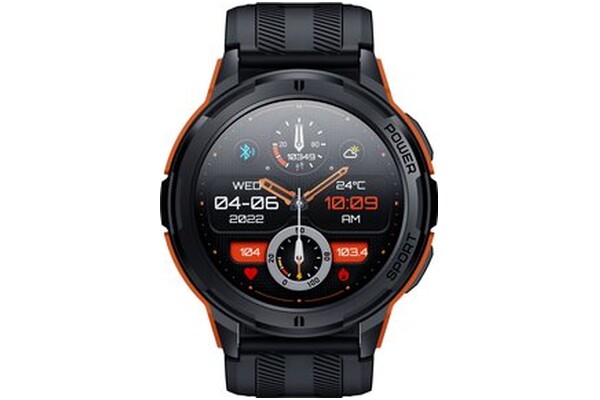 Smartwatch OUKITEL BT10 Rugged Sport 1.43" czarno-pomarańczowy