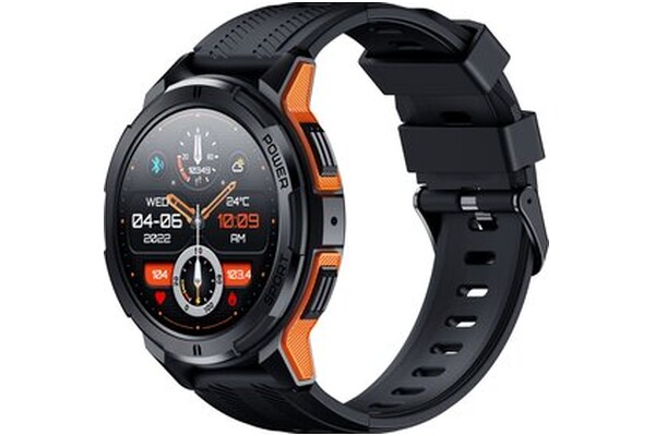 Smartwatch OUKITEL BT10 Rugged Sport 1.43" czarno-pomarańczowy