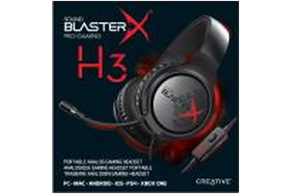 Słuchawki Creative Sound BlasterX H3 Nauszne Przewodowe