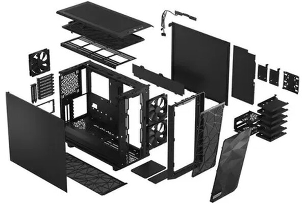 Obudowa PC Fractal Design Meshify 2 Solid Compact Desktop czarny