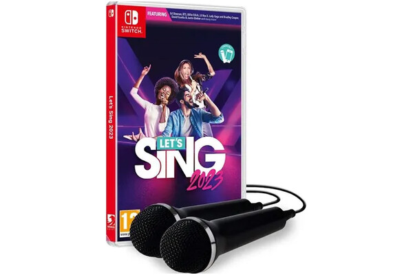 Lets Sing 2023 + 2 mikrofony Nintendo Switch