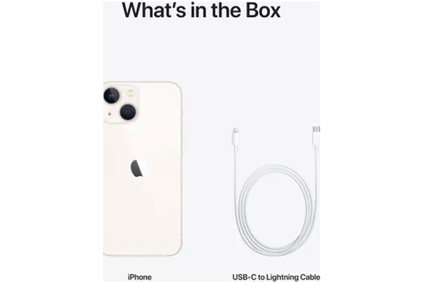 Smartfon Apple iPhone 13 Mini 5G biały 5.4" 4GB/128GB