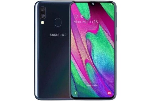 Smartfon Samsung Galaxy A40 czarny 5.9" 4GB/64GB