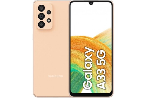 Smartfon Samsung Galaxy A33 5G pomarańczowy 6.4" 6GB/128GB