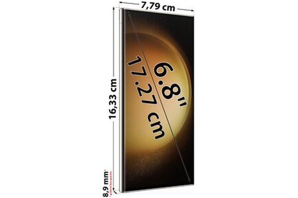 Smartfon Samsung Galaxy S23 Ultra 5G kremowy 6.8" 8GB/256GB