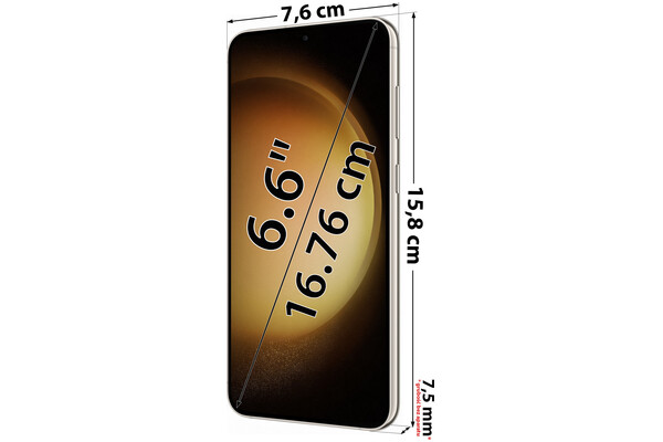 Smartfon Samsung Galaxy S23 Plus 5G kremowy 6.6" 8GB/512GB