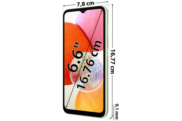 Smartfon Samsung Galaxy A14 zielony 6.6" 4GB/128GB