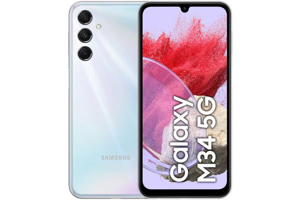 Smartfon Samsung Galaxy M34 5G srebrny 6.5" 6GB/128GB
