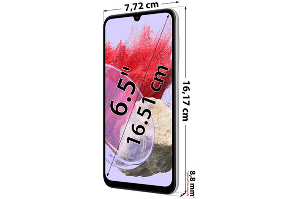 Smartfon Samsung Galaxy M34 5G srebrny 6.5" 6GB/128GB