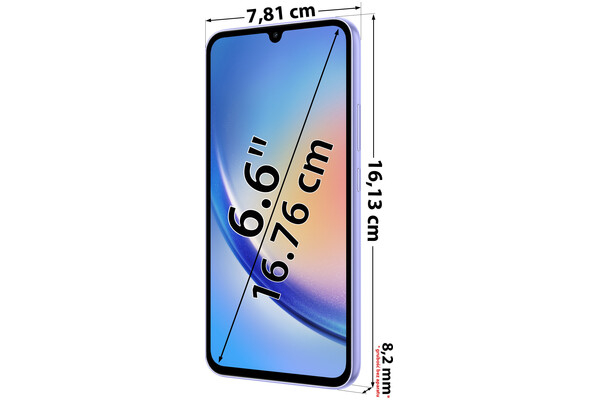 Smartfon Samsung Galaxy A34 5G fioletowy 6.6" 6GB/128GB