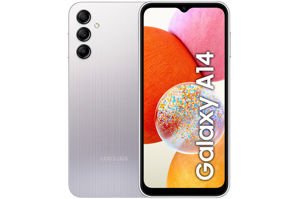 Smartfon Samsung Galaxy A14 srebrny 6.6" 4GB/64GB