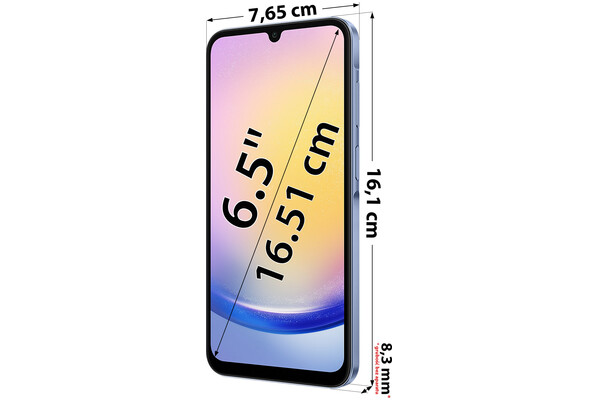 Smartfon Samsung Galaxy A25 5G niebieski 6.5" 6GB/128GB