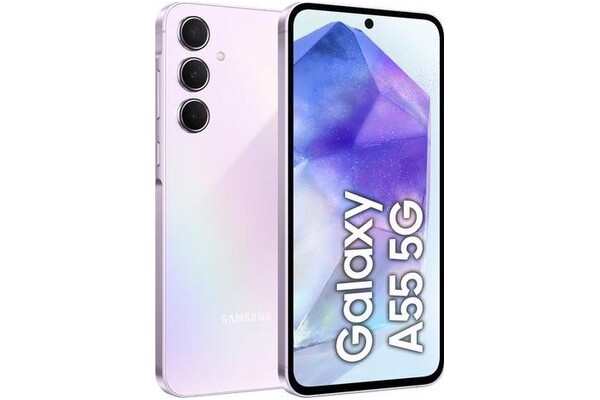 Smartfon Samsung Galaxy A55 5G fioletowy 6.6" 8GB/128GB