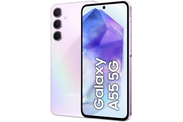 Smartfon Samsung Galaxy A55 5G fioletowy 6.6" 8GB/128GB