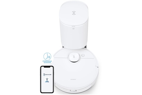 Odkurzacz ECOVACS T9 Deebot Deebot Ozmo robot sprzątający z pojemnikiem 50W biały