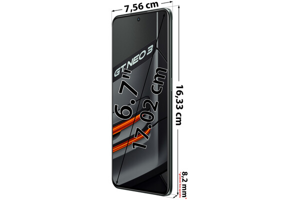 Smartfon realme GT Neo 3 5G czarny 6.7" 12GB/256GB