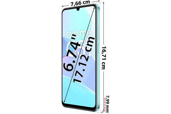 Smartfon realme C51 zielony 6.74" 4GB/128GB