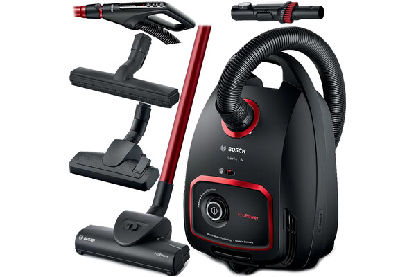Odkurzacz Bosch BGL6POW1 Serie 6 ProPower tradycyjny workowy 850W czarny