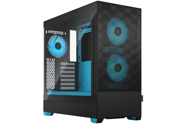 Obudowa PC Fractal Design Pop Air TG Tower czarno-cyjan