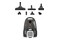 Odkurzacz HOOVER TXL20PET011 Telios Extra tradycyjny workowy 700W szary
