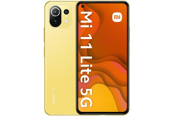 Smartfon Xiaomi Mi 11 Lite 5G żółty 6.55" 6GB/128GB