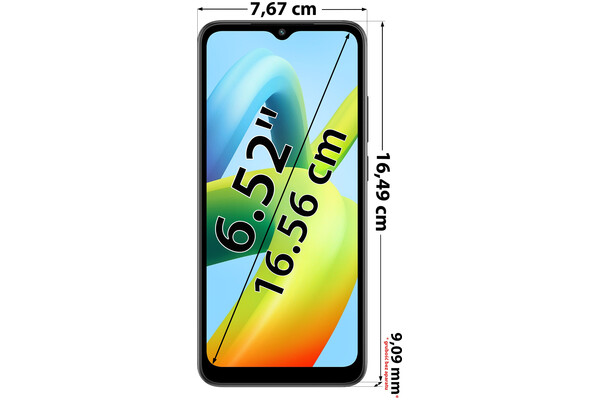 Smartfon Xiaomi Redmi A1 czarny 6.52" 2GB/32GB