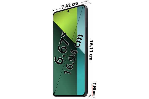 Smartfon Xiaomi Redmi Note 13 Pro 5G czarny 6.67" 8GB/256GB