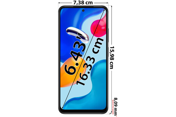 Smartfon Xiaomi Redmi Note 11S grafitowy 6.43" 6GB/64GB