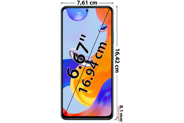 Smartfon Xiaomi Redmi Note 11 Pro niebieski 6.67" 6GB/128GB