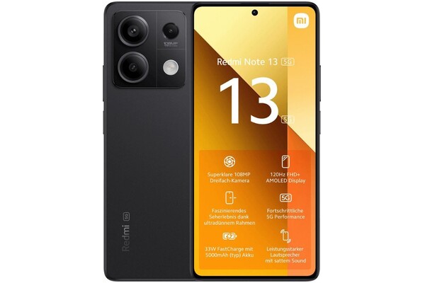 Smartfon Xiaomi Redmi Note 13 5G czarny 6.67" 8GB/256GB