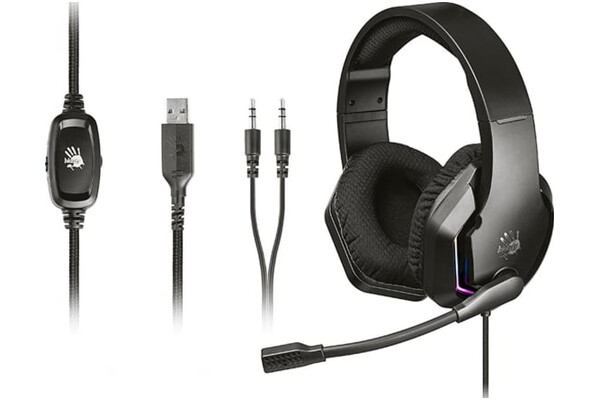 Słuchawki A4TECH G260P Bloody Nauszne Przewodowe czarny
