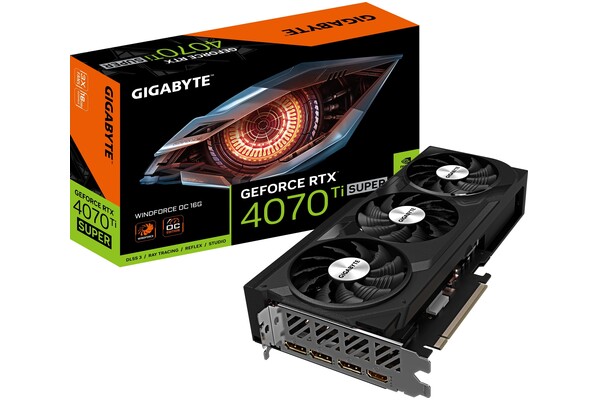 Karta graficzna GIGABYTE RTX 4070 Ti SUPER Windforce OC 16GB GDDR6X