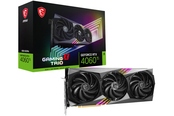 Karta graficzna MSI RTX 4060 Ti Gaming X TRIO 8GB GDDR6