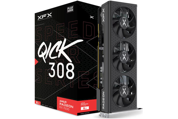 Karta graficzna XFX RX 7600 Speedster QICK 308 Black 8GB GDDR6