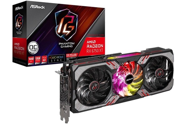 Karta graficzna ASrock RX 6750 XT Phantom Gaming D 12GB GDDR6