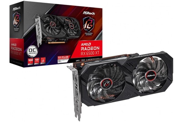 Karta graficzna ASrock RX 6500 XT Phantom Gaming D 4GB GDDR6
