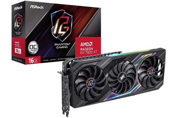 Karta graficzna ASrock RX 7800 XT Phantom Gaming OC 16GB GDDR6