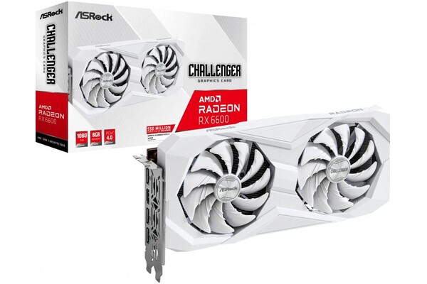 Karta graficzna ASrock RX 6600 Challenger White 8GB GDDR6