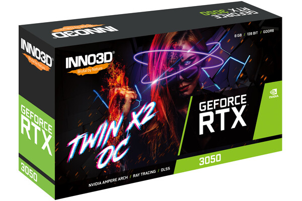Karta graficzna Inno3D RTX 3050 Twin X2 OC 8GB GDDR6