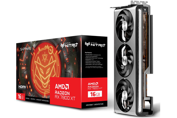 Karta graficzna SAPPHIRE RX 7800 XT Nitro+ 16GB GDDR6