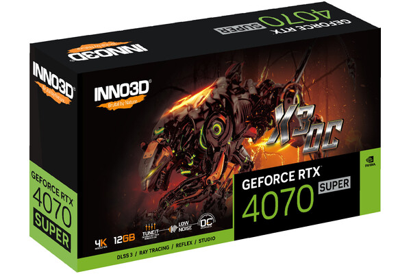 Karta graficzna Inno3D RTX 4070 SUPER X3 OC 12GB GDDR6X