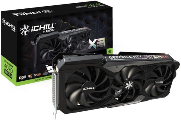 Karta graficzna Inno3D RTX 4070 SUPER iChill X3 12GB GDDR6X